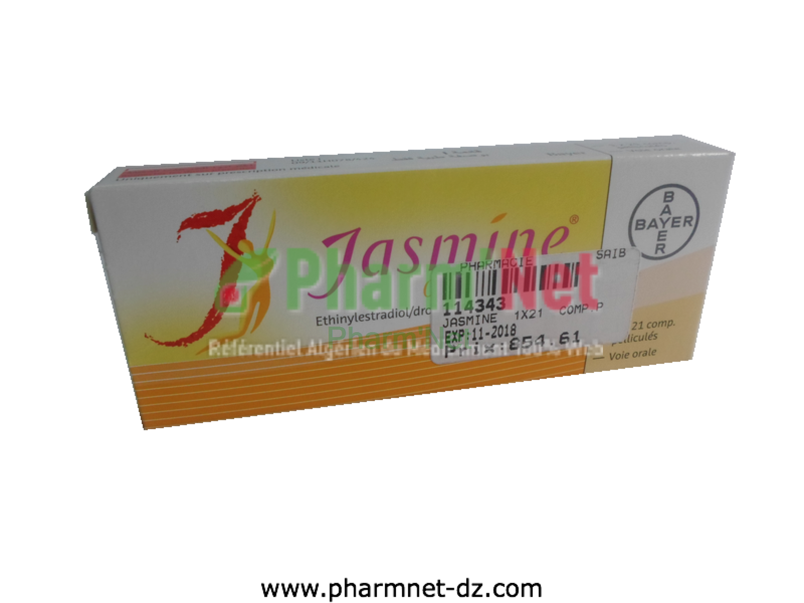 JASMINE 3MG / 30µG COMP. PELLI. B/21 | PharmNet - Encyclopédie des ...