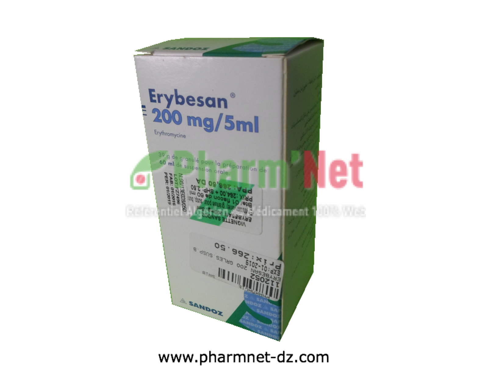 erythromycin ethylsuccinate 200mg/5ml